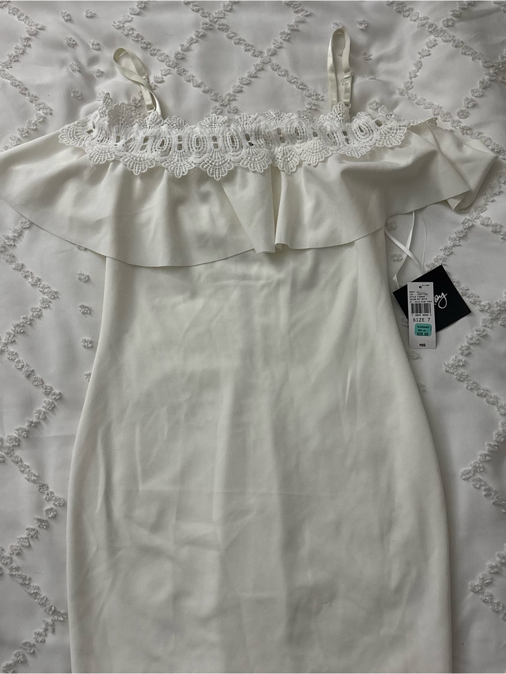 Off-White Textured Dress